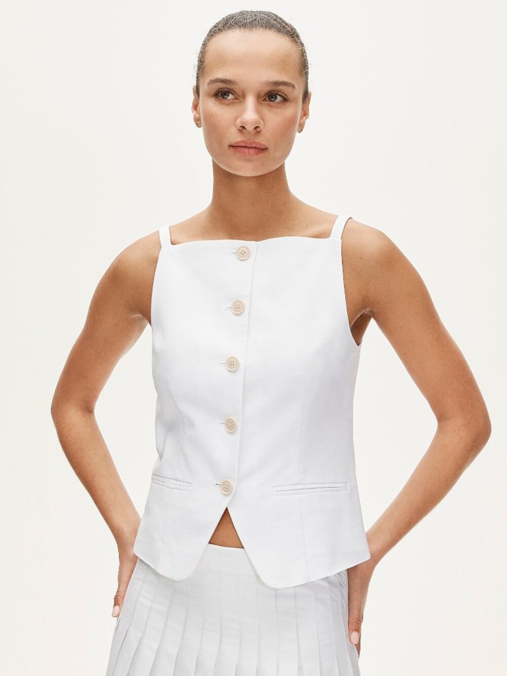 J.Crew Cutaway Top Linen - NWT